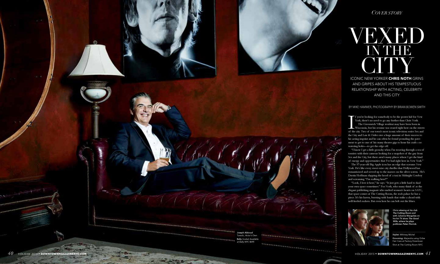 Chris Noth feature story about his restaurantVenei